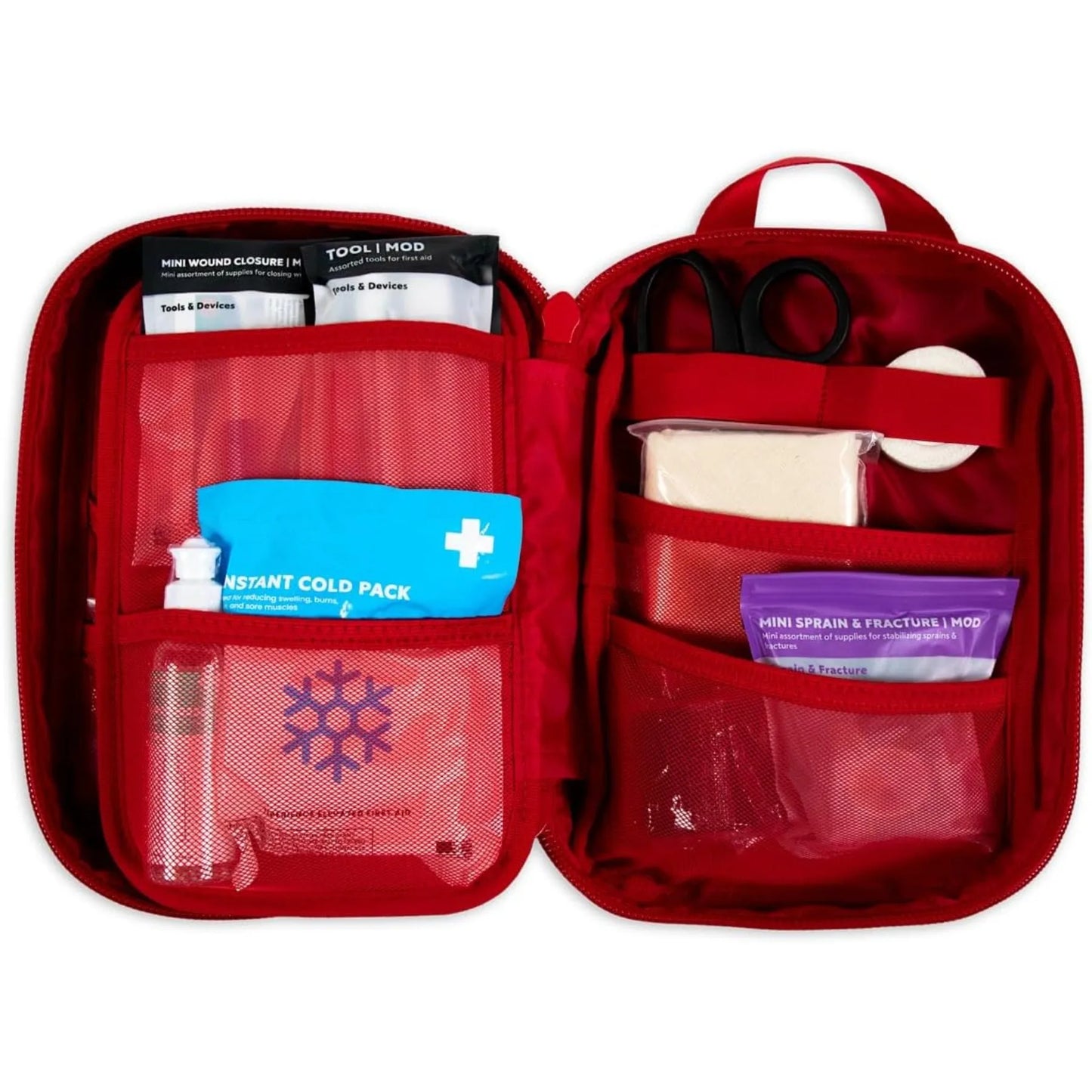 MyFAK Standard Ifak First Aid Kit - 132 Life Saving Trauma and Medical Items Eligible Survival Kit for Camping or Your Car - RED