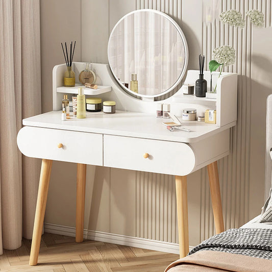 General Vanity Table With Detachable Mirror And Storage