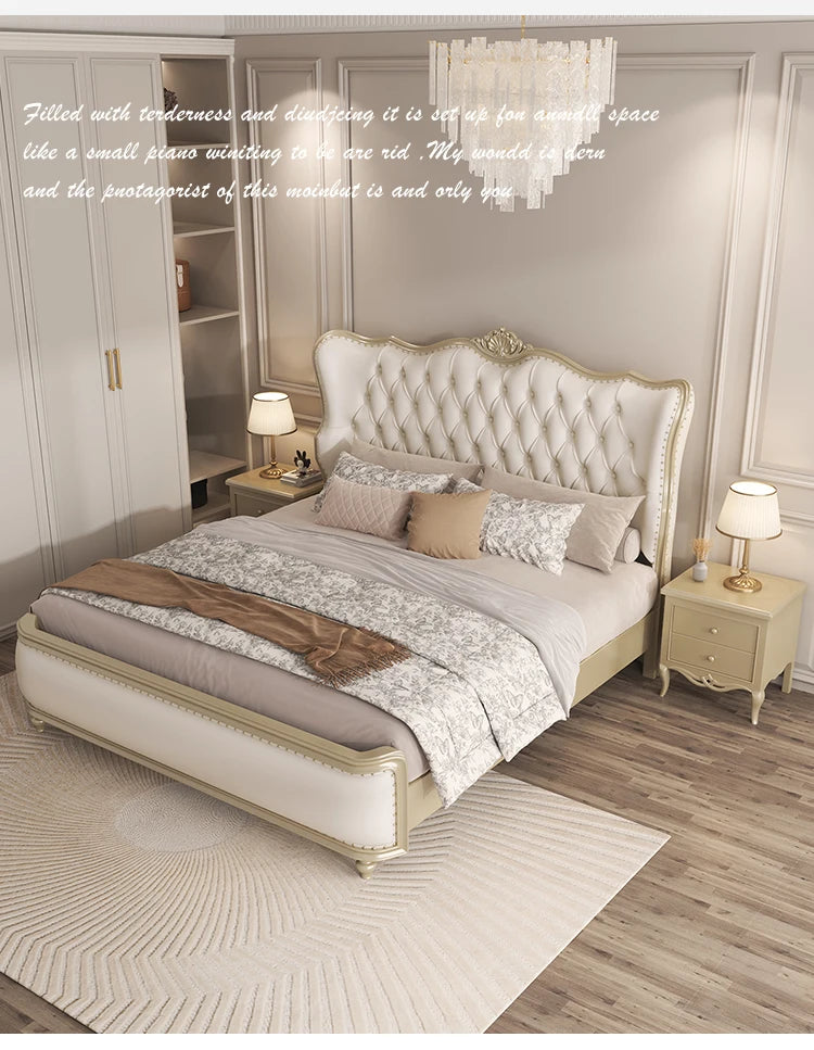 Aesthetic Modern Bed Quilts Vintage Bedroom Luxury Headboard King Size Double Beds Garden Furniture Sets