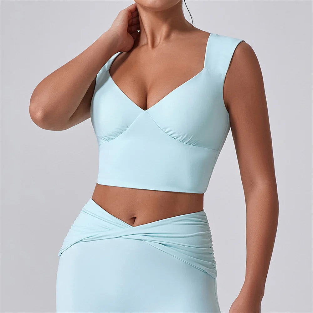 CEODOGGCN Women Yoga Set High Waist Leggings Sports Bra