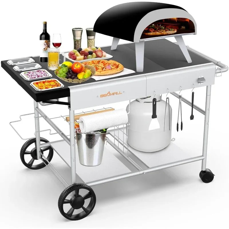 Pizza Oven Table Grill Cart for Koda/Karu/Fyra 16&12 Outdoor Prep Station