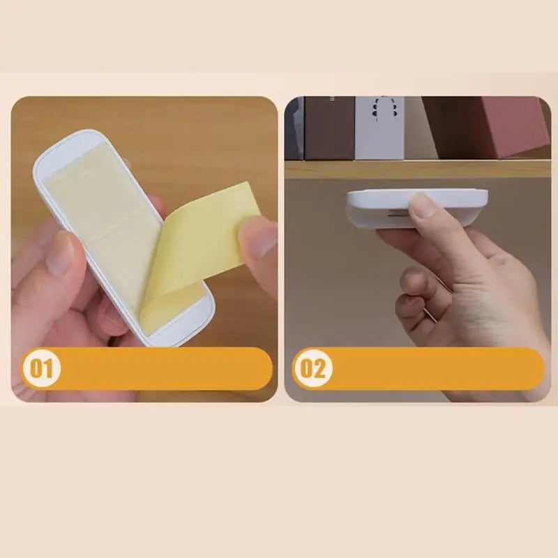 LED under Cabinet Lighting Magnetic Wall Lamp with Clock 3 Color Temperature Kitchen Closet Light Animal Shape Eye-Catching Night Light