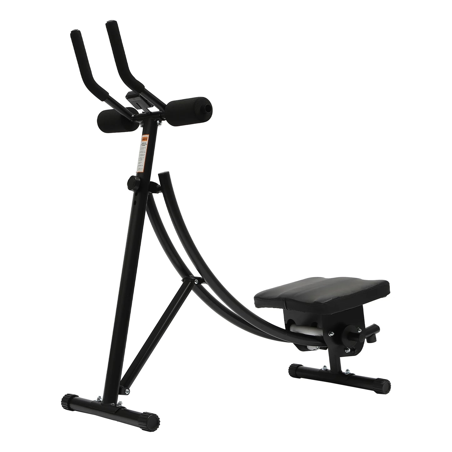 Foldable Ab Roller with LED Display Core Workout Machine Silent Neck Back Shoulder Stress Relief Home Exercise Equipment