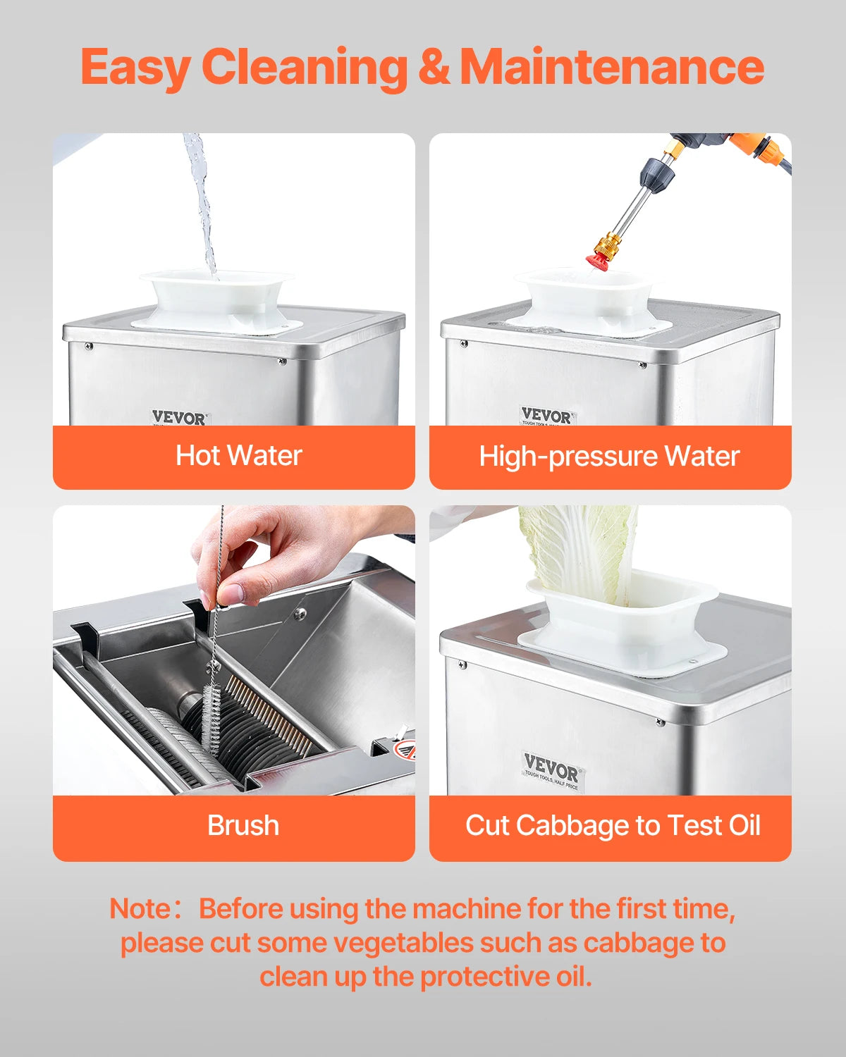 VEVOR Meat Cutter Machine 550W Electric Food Slicer