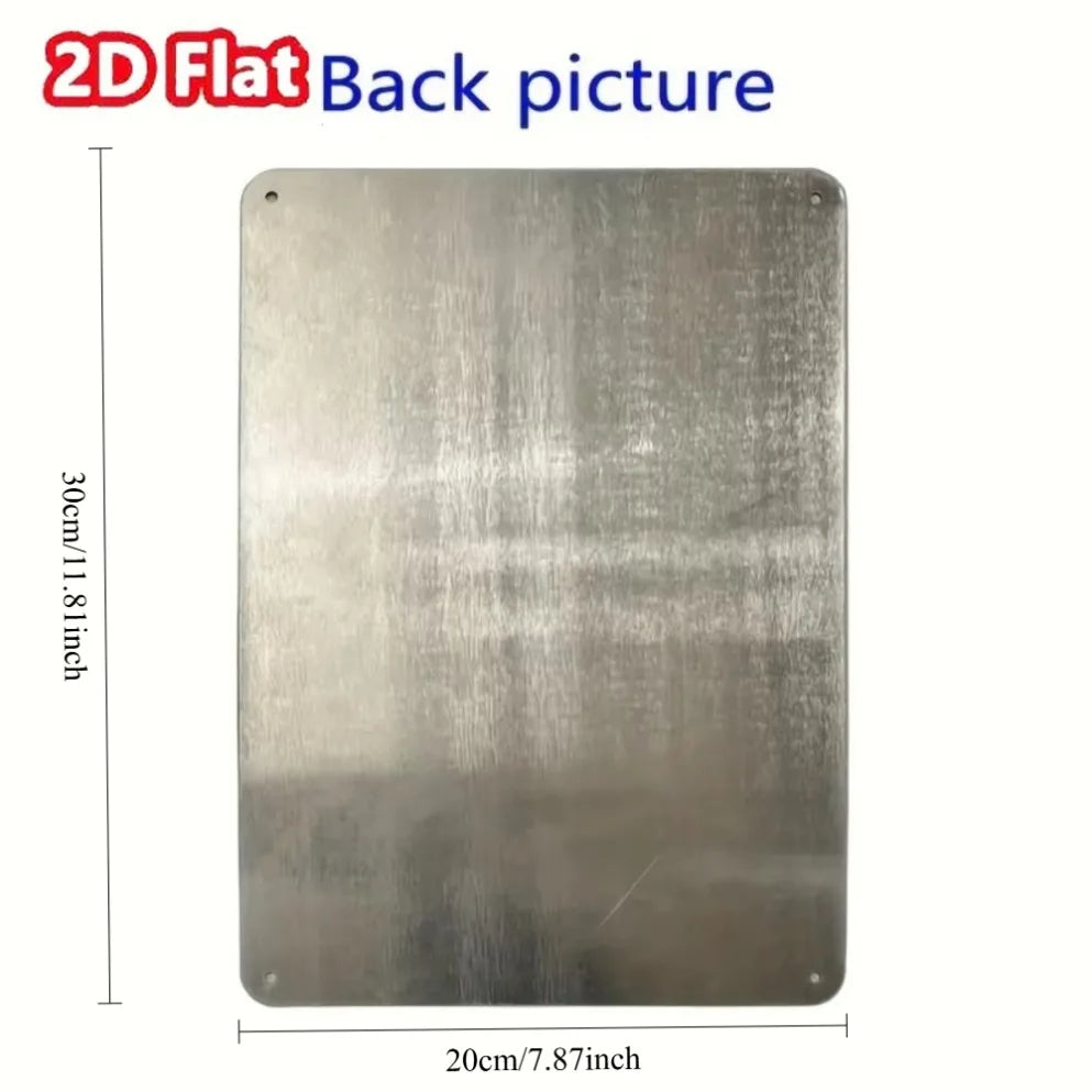 1PC 2D Aluminum Metal Signs Halloween Christmas Plaque Decor, Wall Art Decor,, Wall, Farmhouse Kitchen Bar Decor,