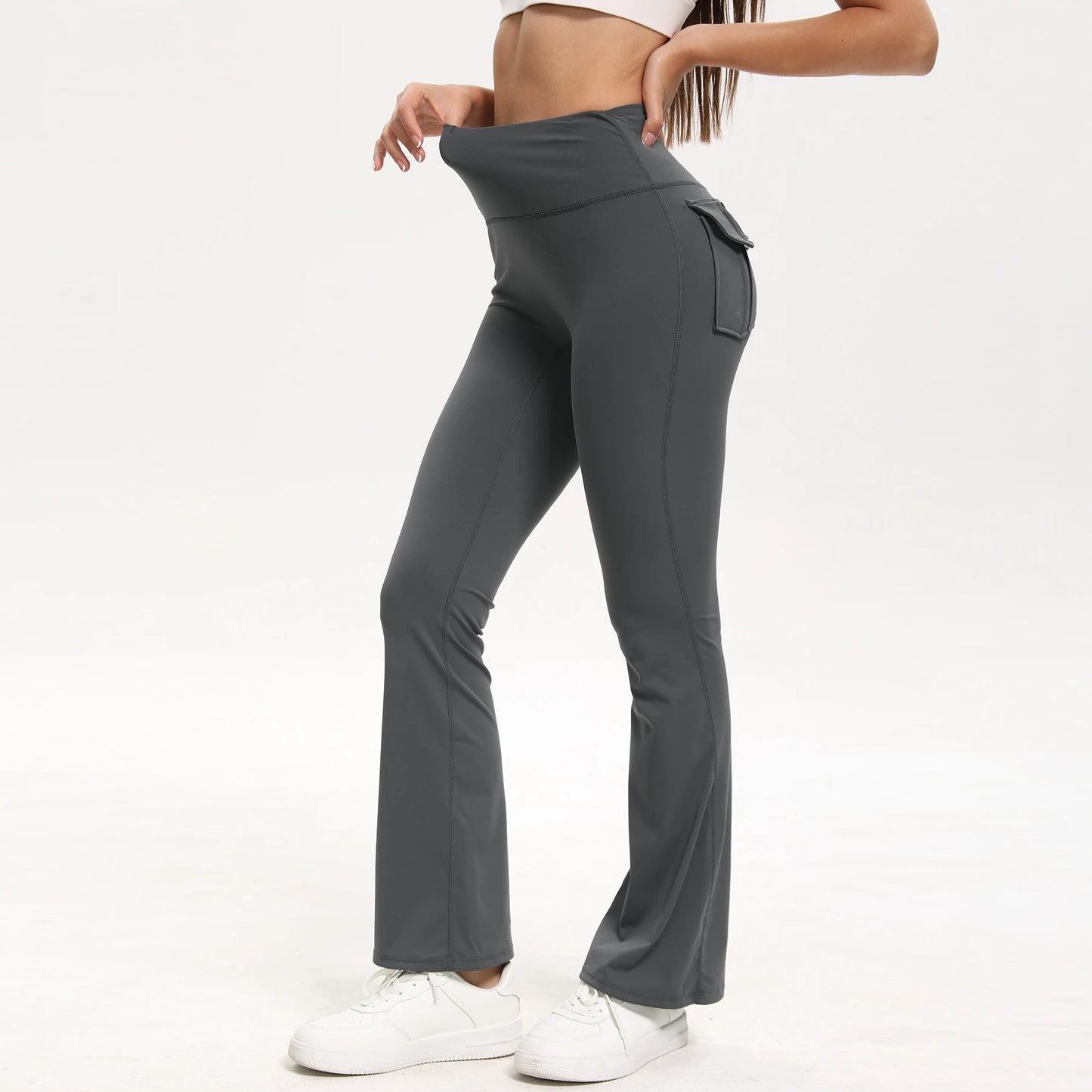 Heart and Home Shop 3 Pack Bootcut Yoga Pants With Pockets