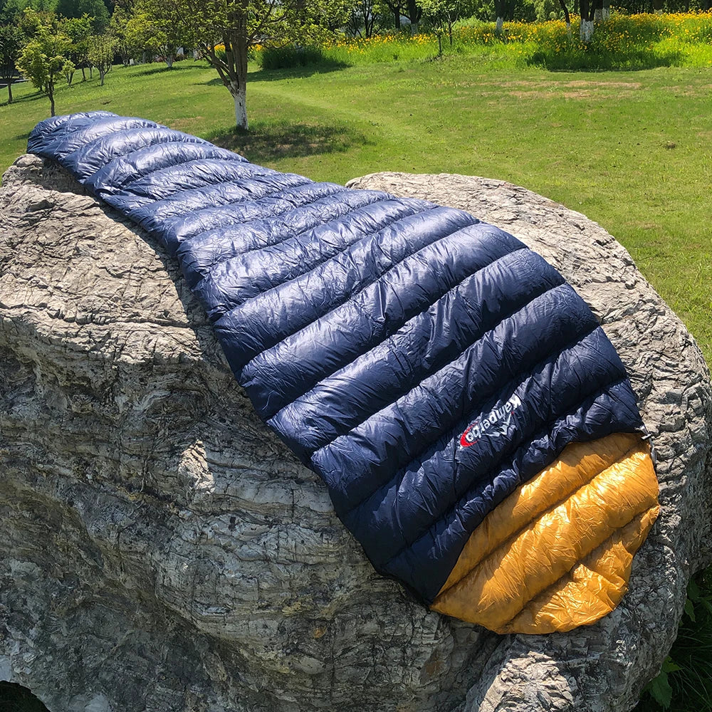 Kamperbox Ultralight Down Sleeping Bag UL250 for Camping Outdoor Adult Duck Down Filled Mummy Style 3 Season Spring Autumn Winter