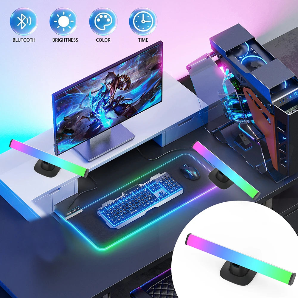 LED Atmosphere lights Wiscolor WIFI RGB Bluetooth Connection Lntelligent Software Control Desktop Game Light Decorative Light