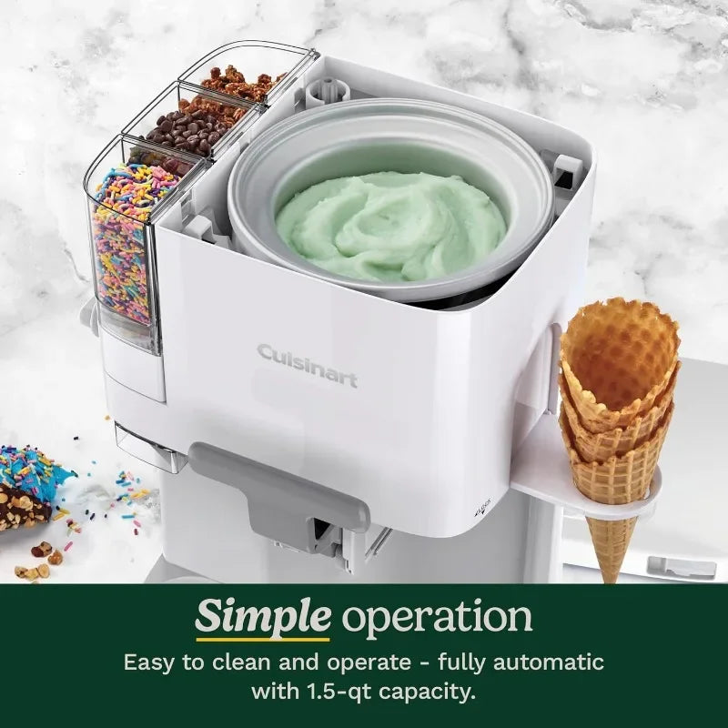 Cuisinart Soft Serve Ice Cream Machine 1.5 Quart ICE-48