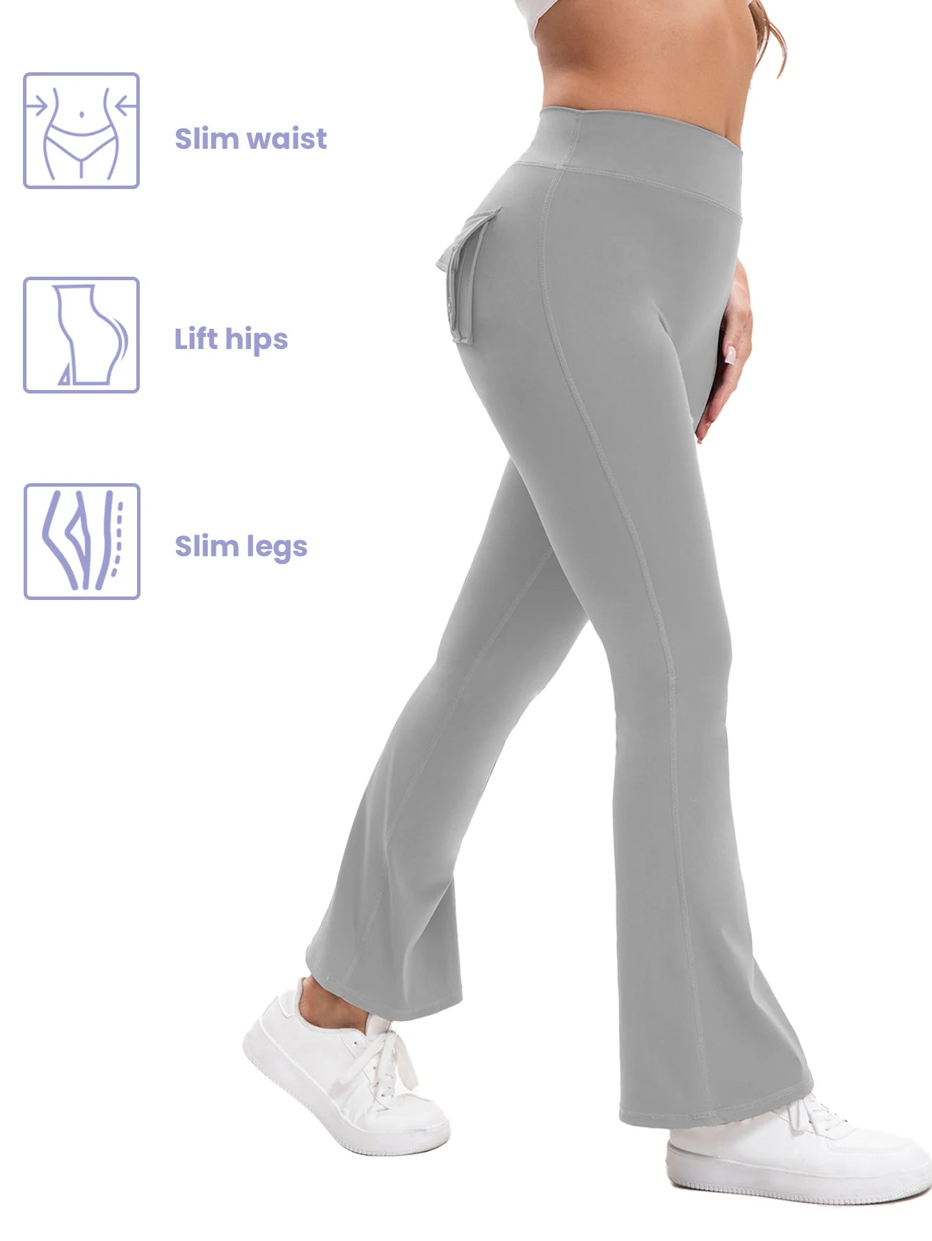 Heart And Home Shop Curve Yoga Pants Flared Bootcut