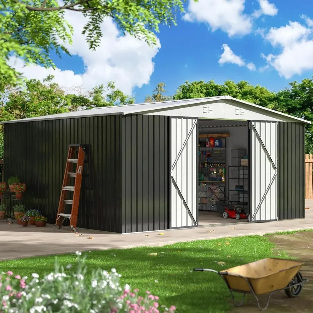 Hign Concerned Outdoor Storage Shed With Lockable Doors