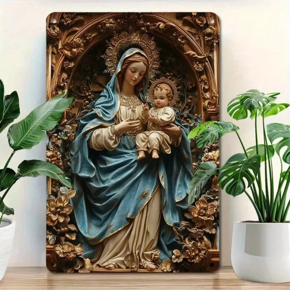 1PC 2D Aluminum Metal Signs Halloween Christmas Plaque Decor, Wall Art Decor,, Wall, Farmhouse Kitchen Bar Decor,