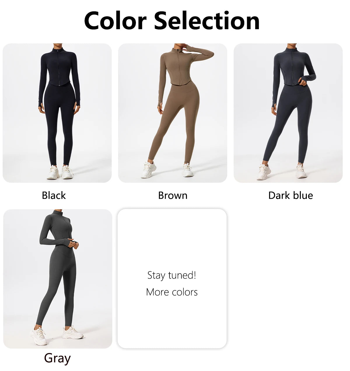 Hearuisavy Ultra Soft Long Sleeve Gym Set Women Quick Dry