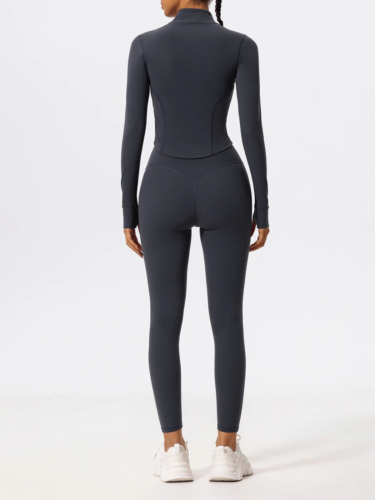 Hearuisavy Ultra Soft Long Sleeve Gym Set Women Quick Dry