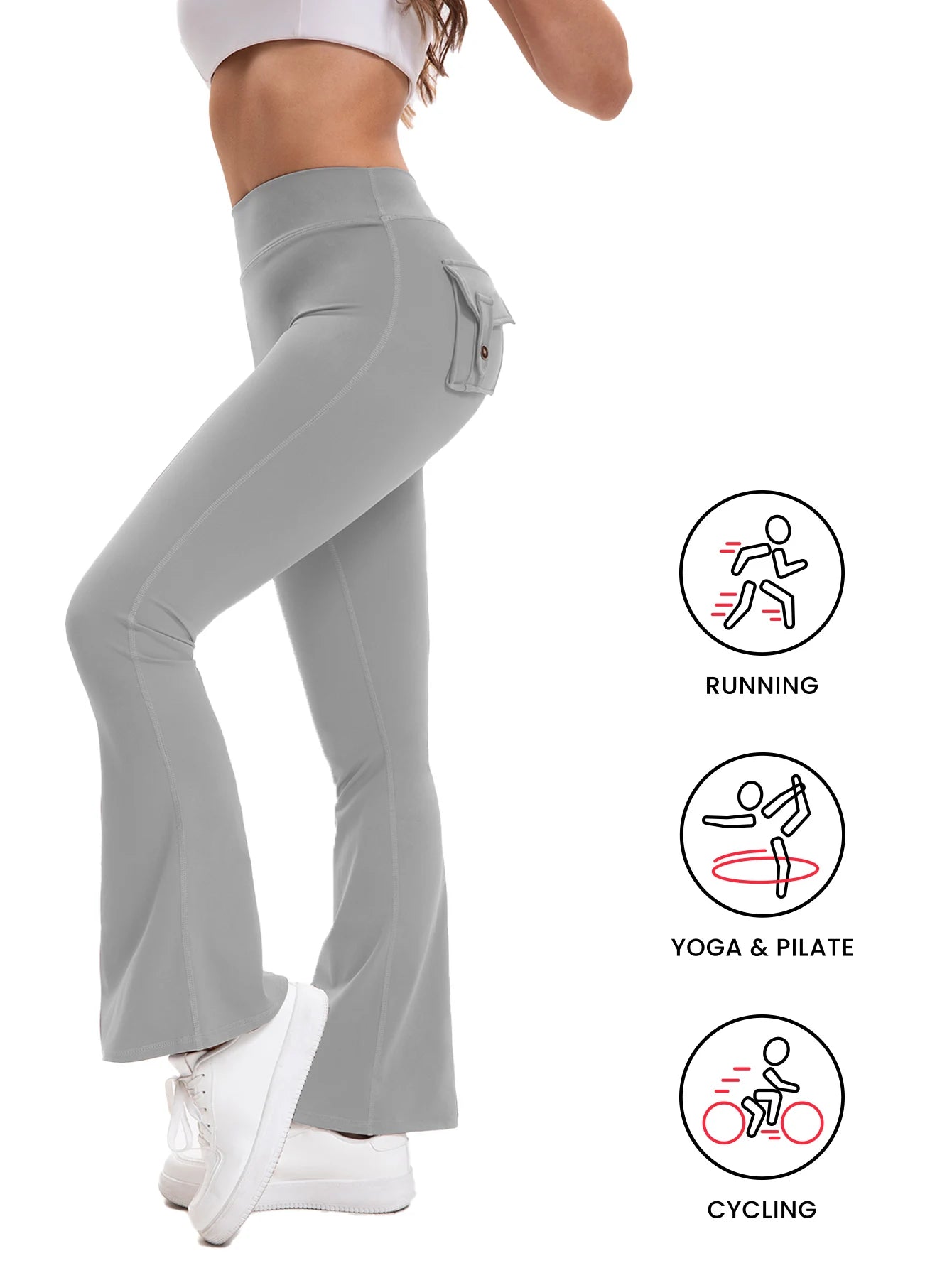 Heart And Home Shop Curve Yoga Pants Flared Bootcut