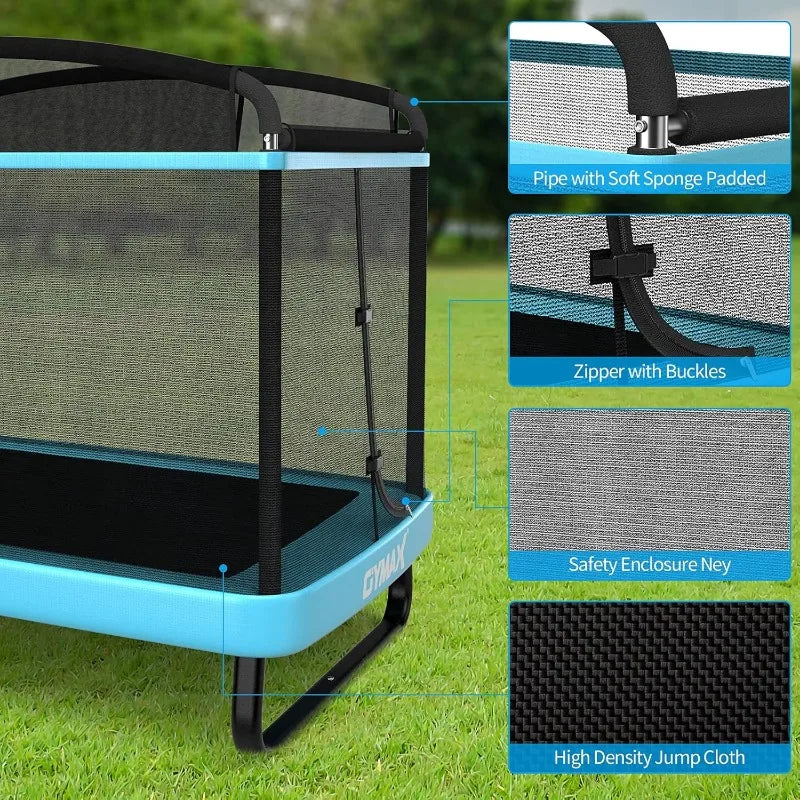 Trampoline for Kids, 6FT Toddler Trampoline with Swing