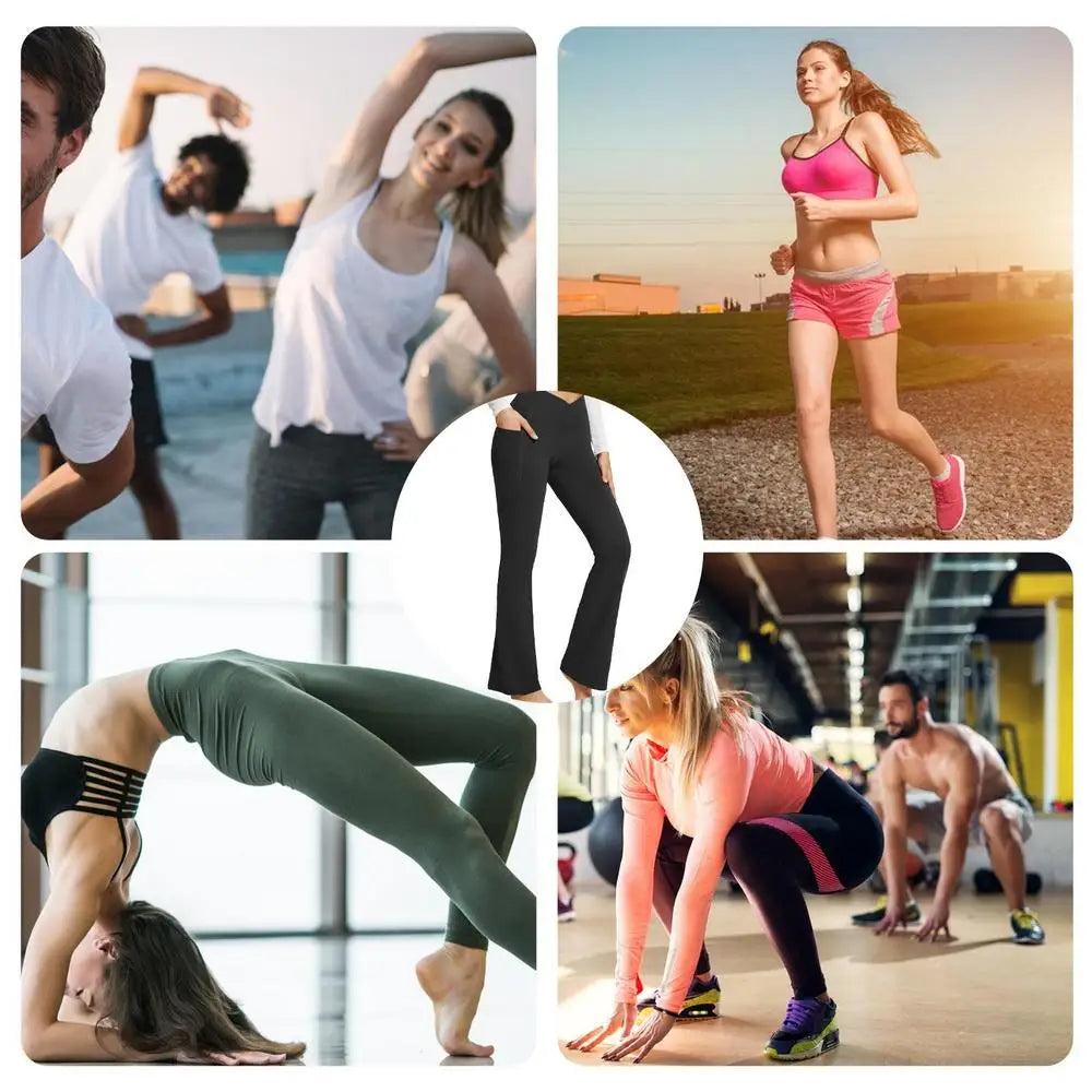 Heart and Home Shop Yoga Pants Bootcut High Waisted Leggings