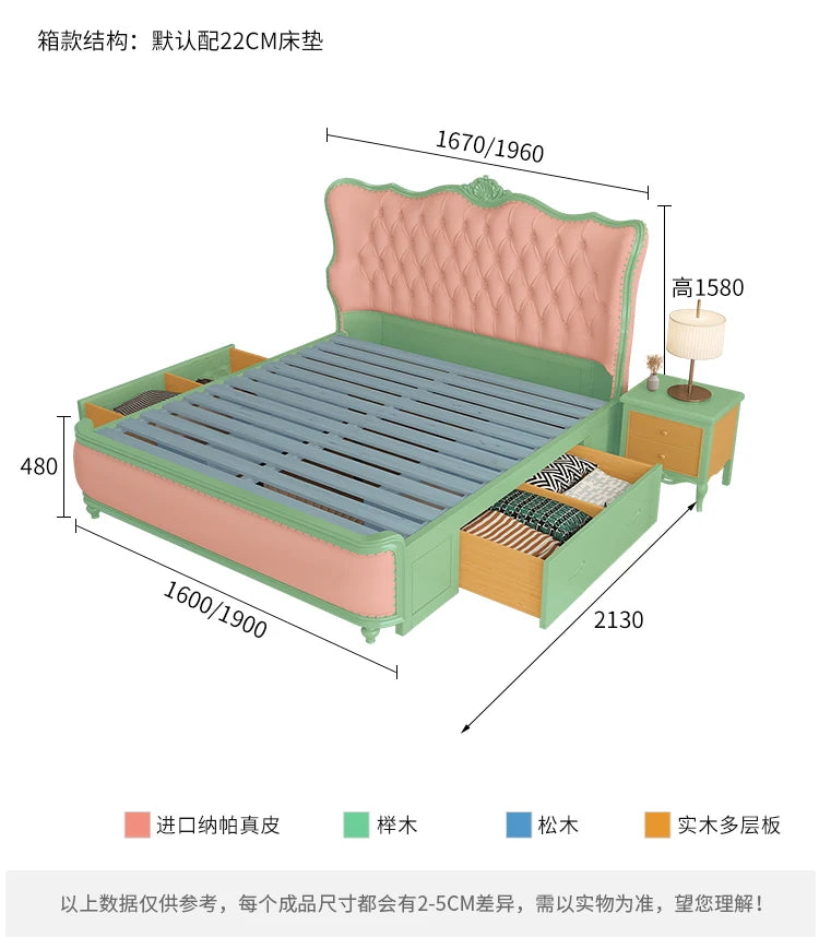 Aesthetic Modern Bed Quilts Vintage Bedroom Luxury Headboard King Size Double Beds Garden Furniture Sets