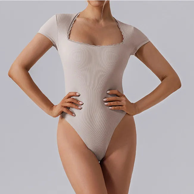 CEODOGGCN Lace Yoga Set Women High Waist Leggings Sportswear