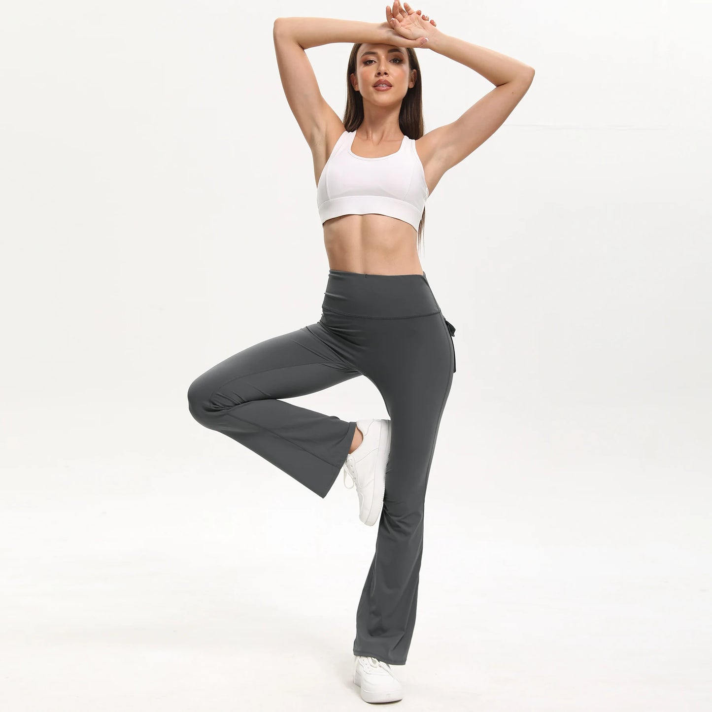 Heart and Home Shop 3 Pack Bootcut Yoga Pants With Pockets