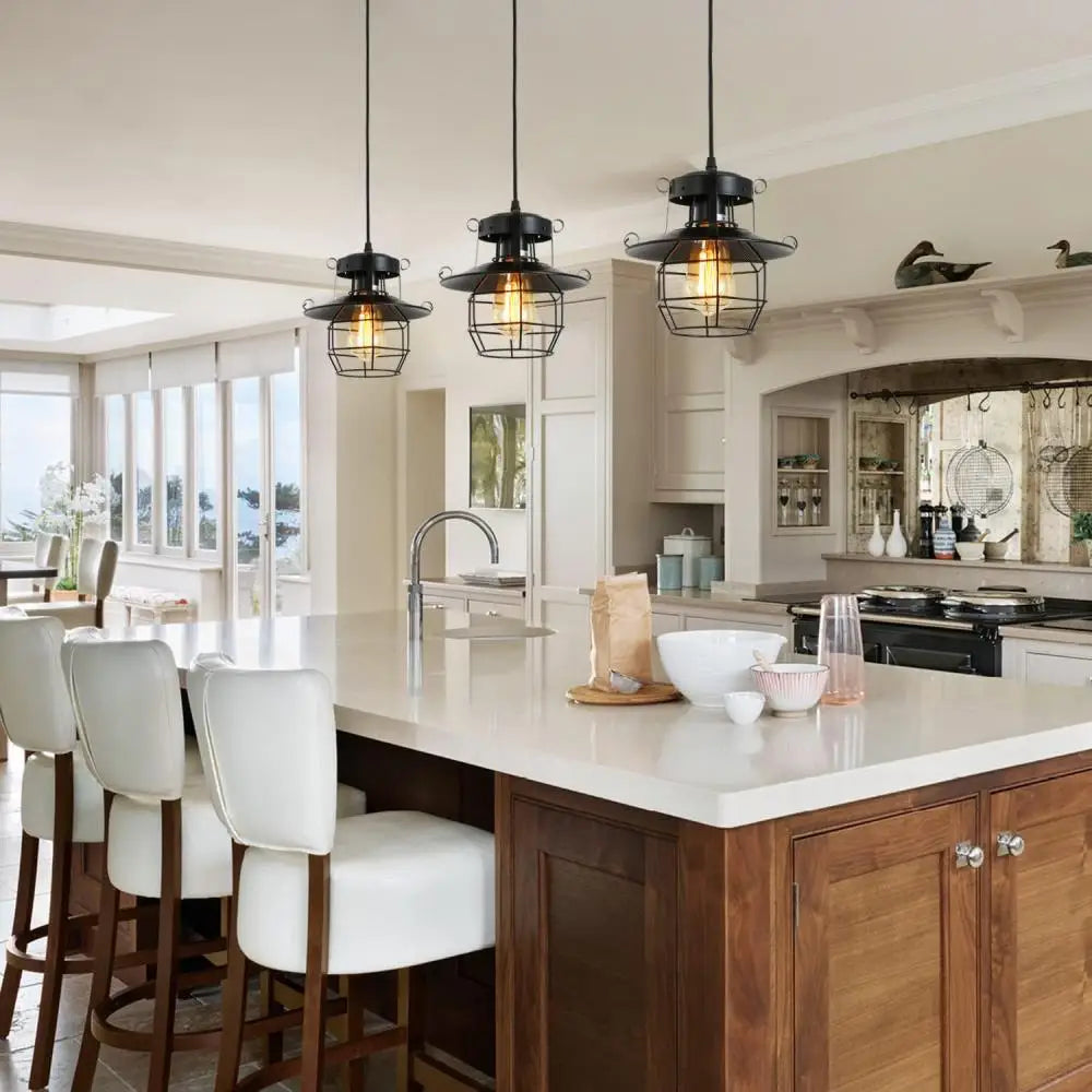 Vintage Loft Industrial Pendant Lights Hanging Lamp Modern Iron Cage Retro Loft Metal Lamps Retro Cafe Indoor Lighting Fixtures