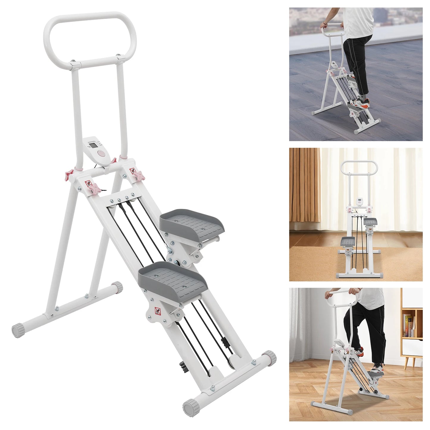 Folding Stair Stepper for Home Gym Vertical Climber Fitness Step Machine Indoor Cardio Training Equipment