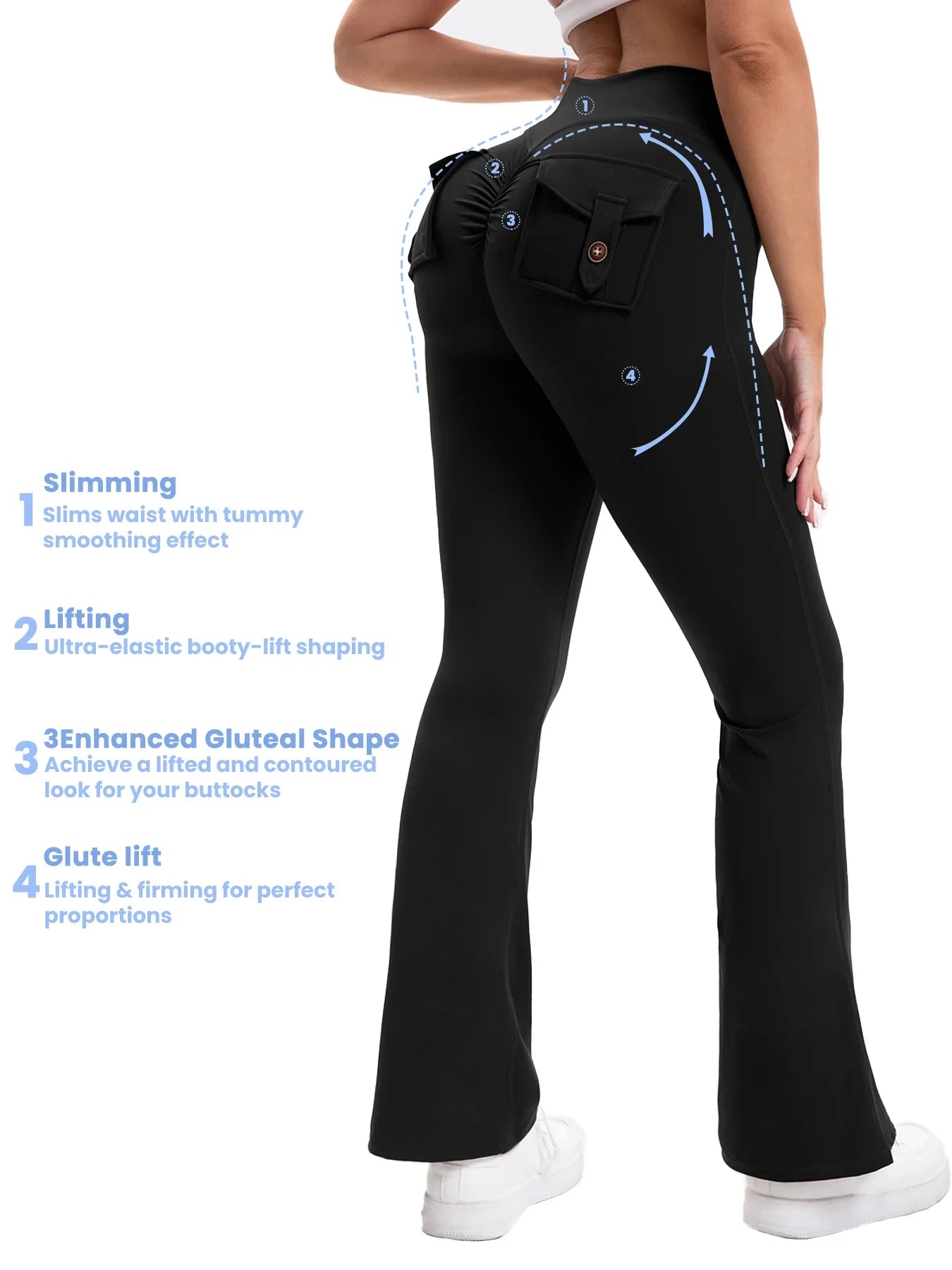 Heart And Home Shop Curve Yoga Pants Flared Bootcut