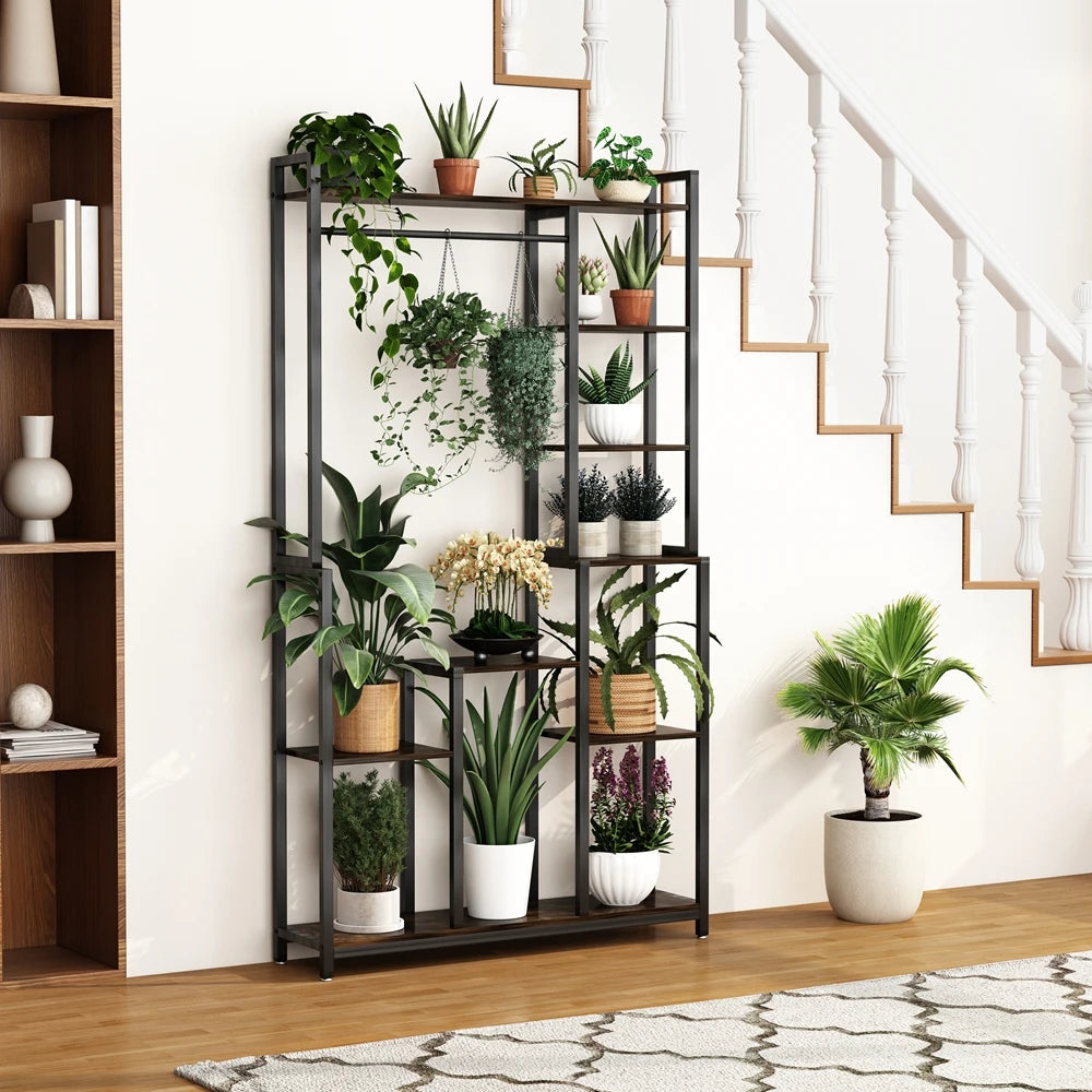 7 Tiered Tall Plant Stand Ladder Plant Rack Storage Shelf for Patio Garden Balcony Living Room
