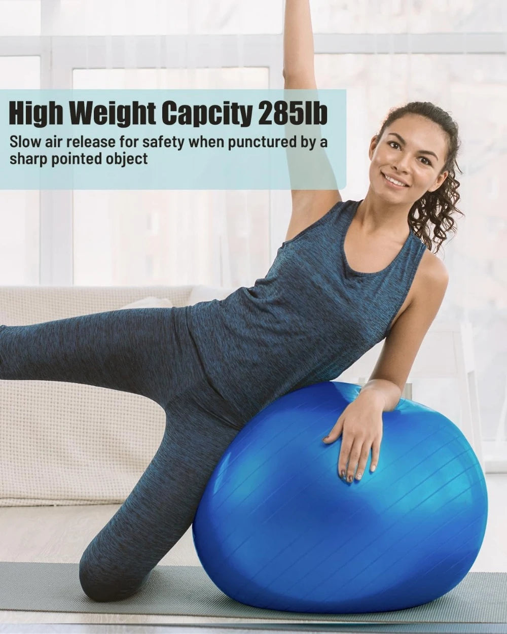 Yoga Ball Workout Ball, Explosion-Proof Stability Ball