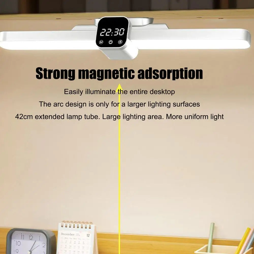 LED under Cabinet Lighting Magnetic Wall Lamp with Clock 3 Color Temperature Kitchen Closet Light Animal Shape Eye-Catching Night Light