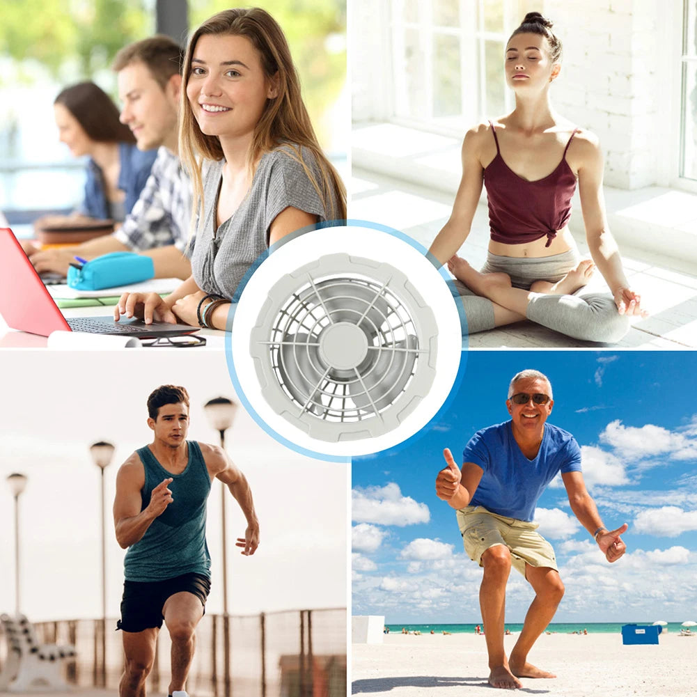 Wearable Cooling Vest Heat Resistant Air Conditioner Clothes Breathable Cooling Fan Vest for Summer Camping Fishing Hiking Work