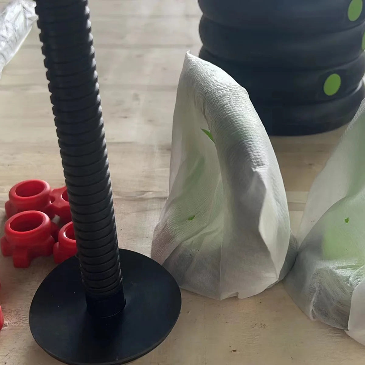 Adjustable Weight Dumbbell Set 44 Pounds 4 in 1 Home Gym Fitness Exercise Equipment with Barbell Kettlebells Push Up Stand for Women