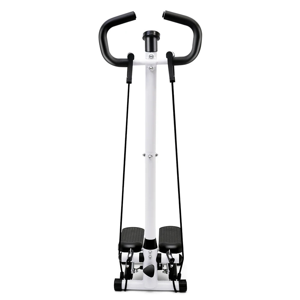 Home Fitness Stepper Machine with LCD Display and Resistance Bands for Leg Waist and Abdomen Training
