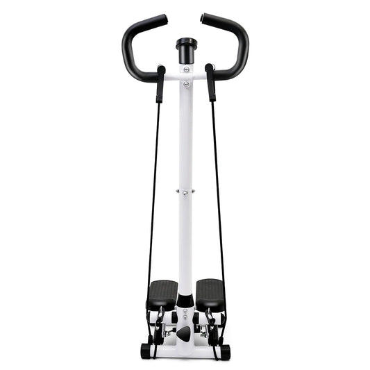 Home Fitness Stepper Machine with LCD Display and Resistance Bands for Leg Waist and Abdomen Training