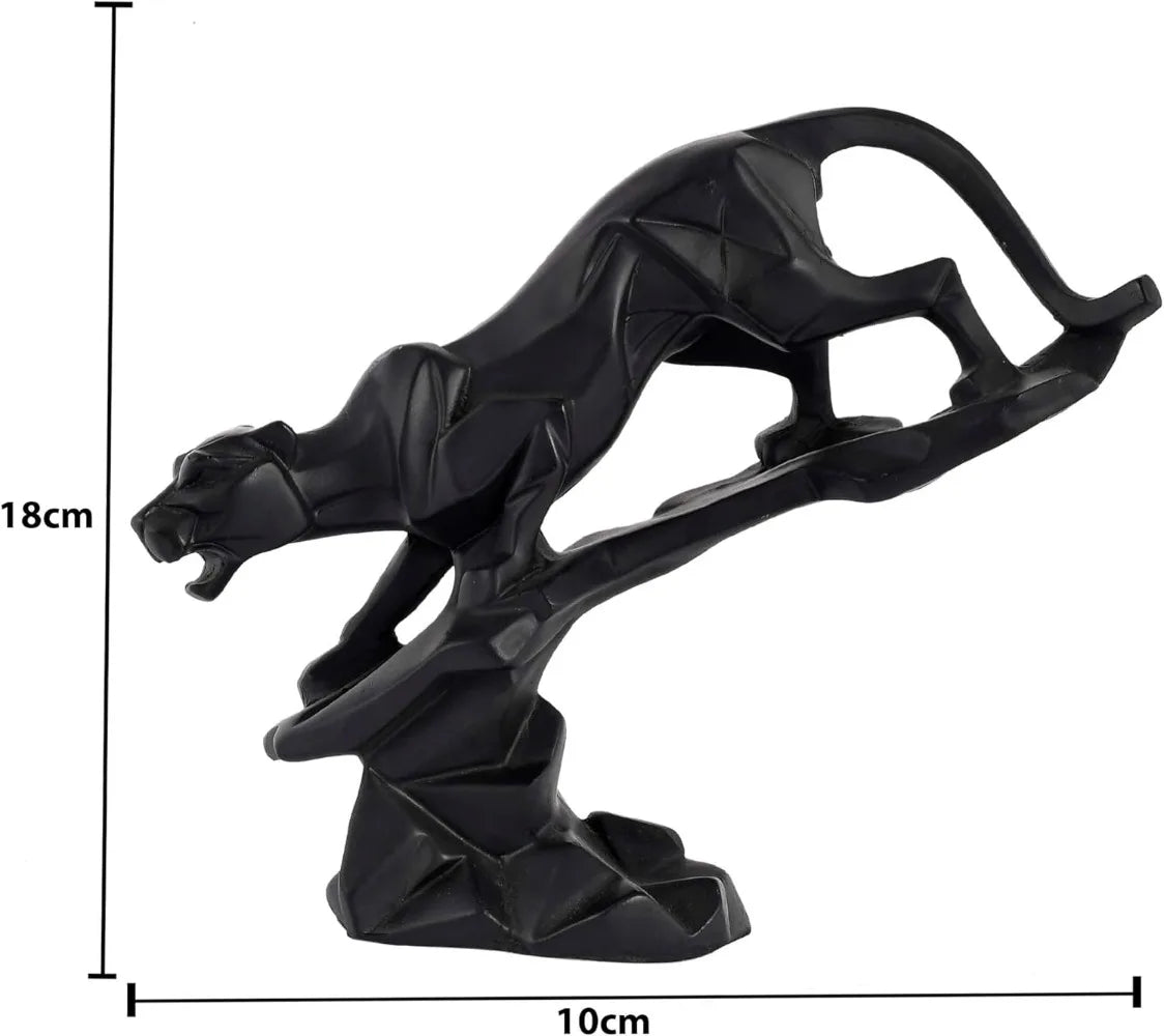 Mordern Art -Panther/Jaguar Geometrical Statue - Feng Shui Figurine - Home Interior Decor Showpiece Decorative Handicraft Item