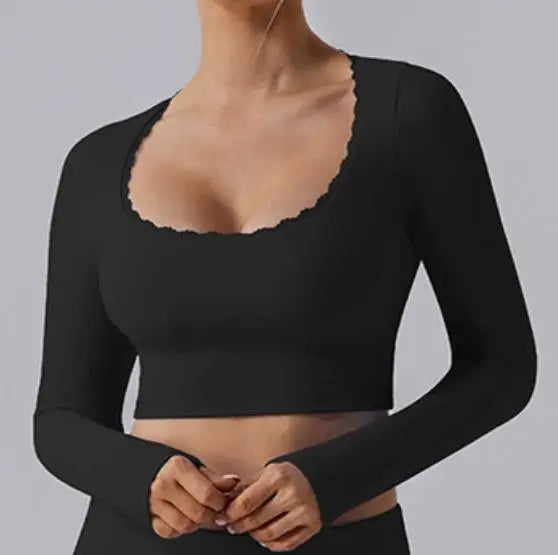 Heart And Home Lace Yoga Set Women Push Up Bra High Waist