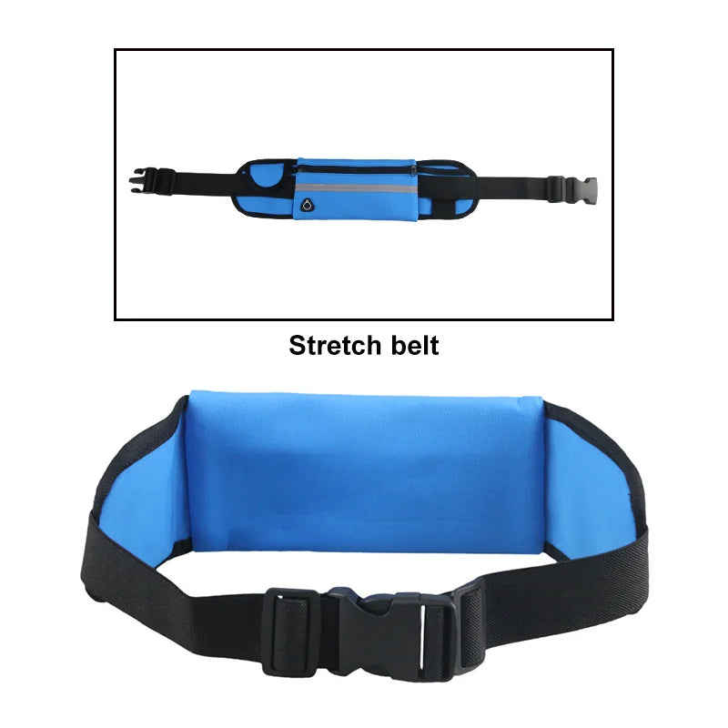 20PCS Unisex Sports Waist Bag for Outdoor Riding Running Polyester Storage Pouch with Card Slot and Headphone Hole