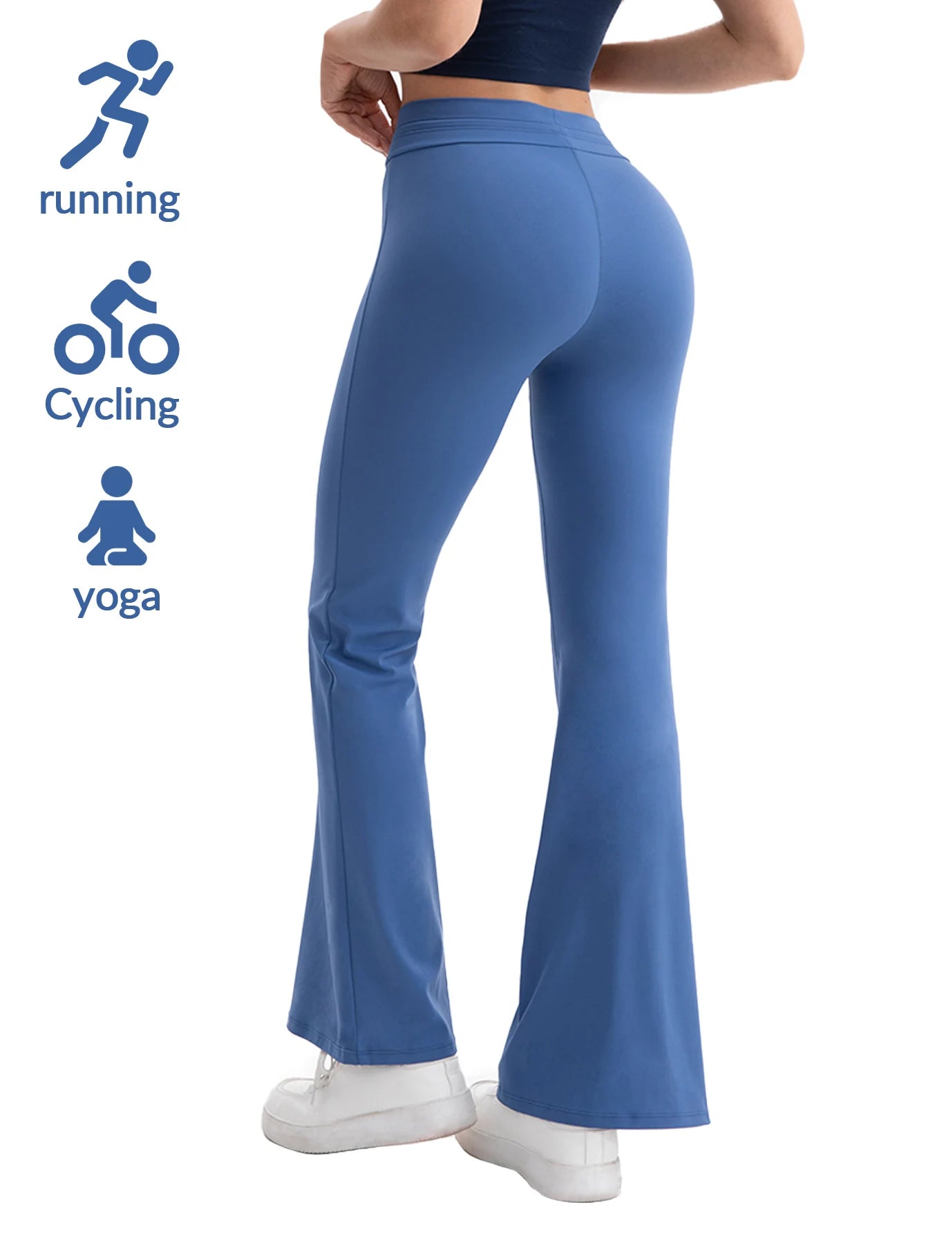Heart And Home Yoga Flare Leg Pants Set Breathable Flex