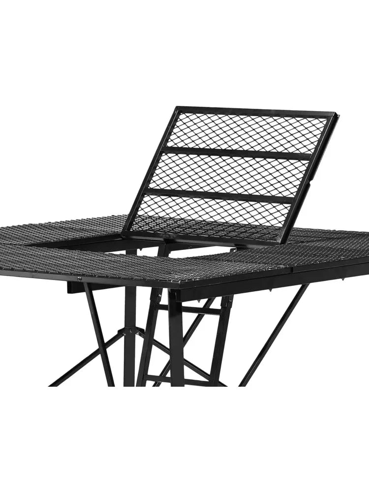 65" L X 65" W X 5' H Durable Powder-Coated Steel Ground Blind Platform Universal Outdoor Hunting Trap Door Accessory