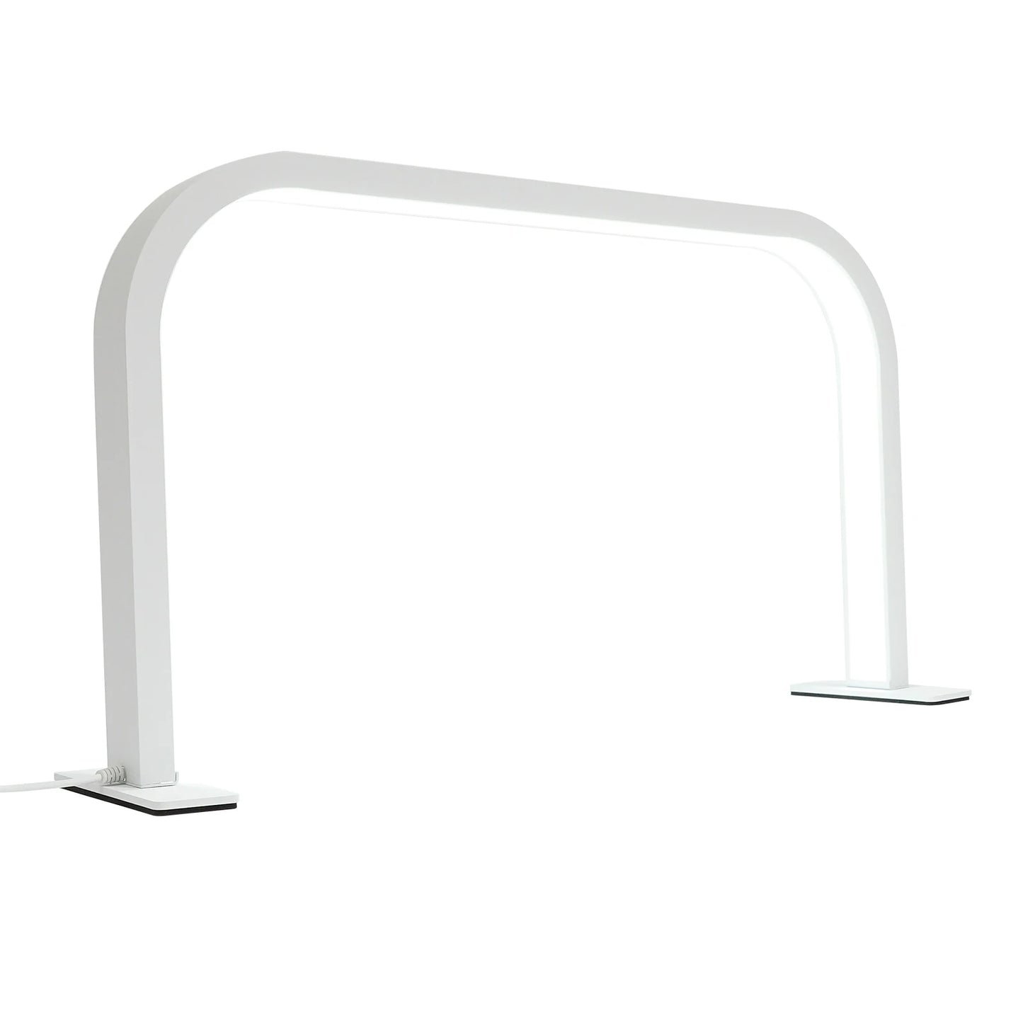 Adjustable Nail Desk Lamp 36W LED Task Light with 10 Brightness Levels Gooseneck 1600LM for Salon Home White Aluminum Body
