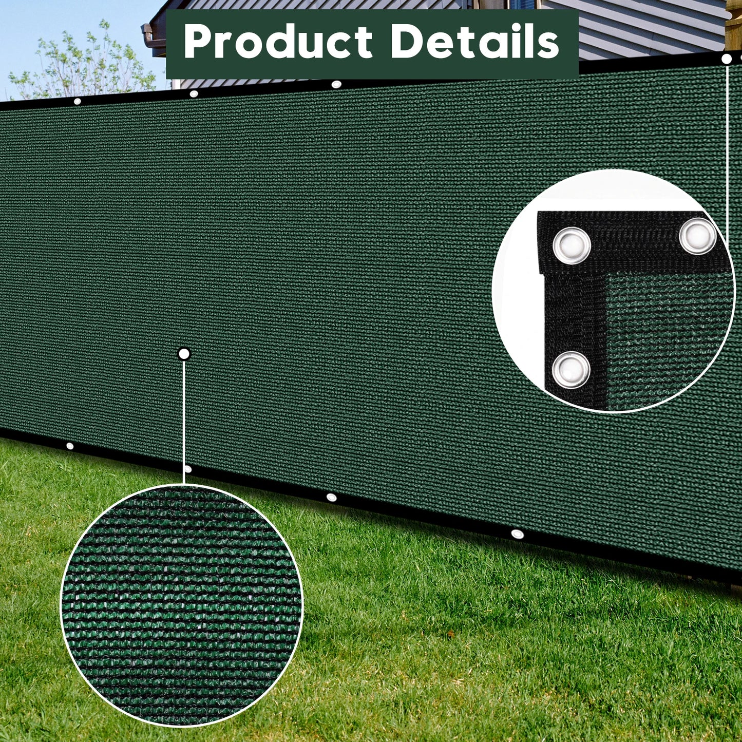 Outdoor Privacy Screen Windshield Fence Sunshade Backyard