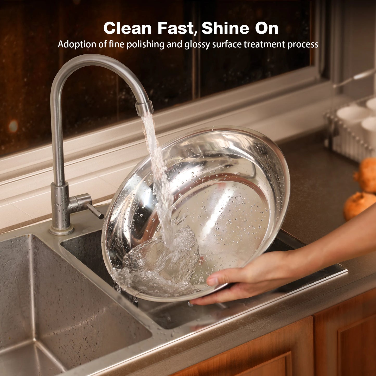 round Chafing Dish Warmer Container Set with Stainless Steel Lid for Party Catering Hotel Buffet Food Warm Pan 1/2/4/6 Pack Options