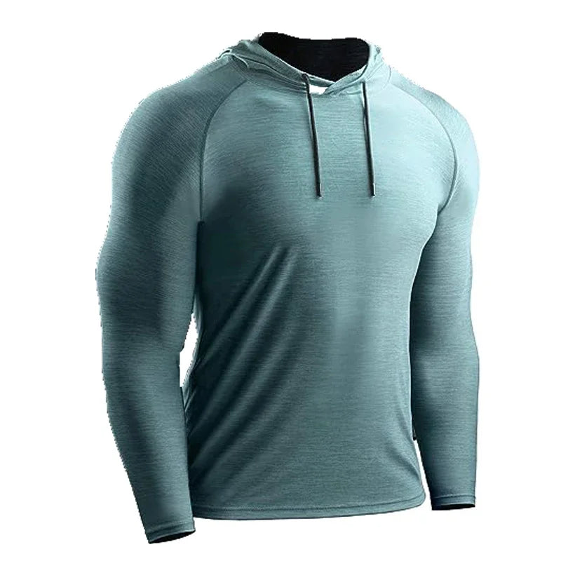Sport Hoodies Jacket Men Gym Fitness Muscle Sweatshirt Sportswear Workout Athletic Pullovers Training Running Tracksuirts Men