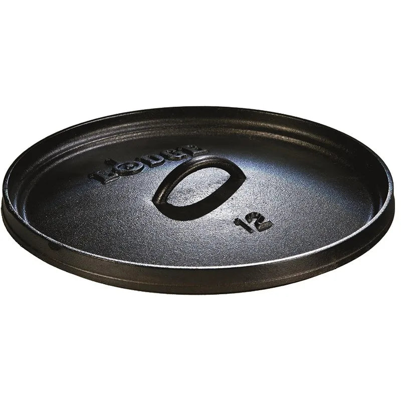 Lodge 8 Quart Pre-Seasoned Cast Iron Camp Dutch Oven with Lid Dual Handles for Oven And Stove Use