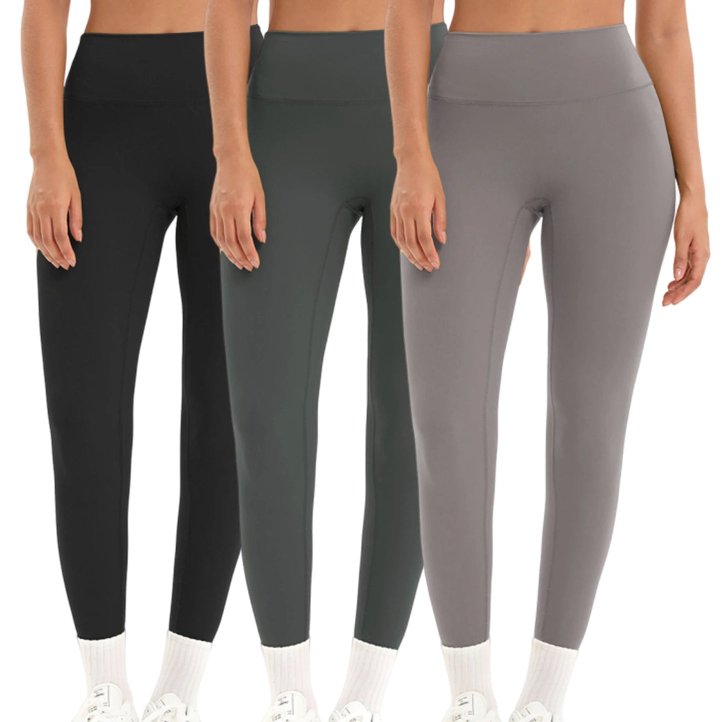Heart And Home Shop 3 Pack Yoga Leggings Women High Waist