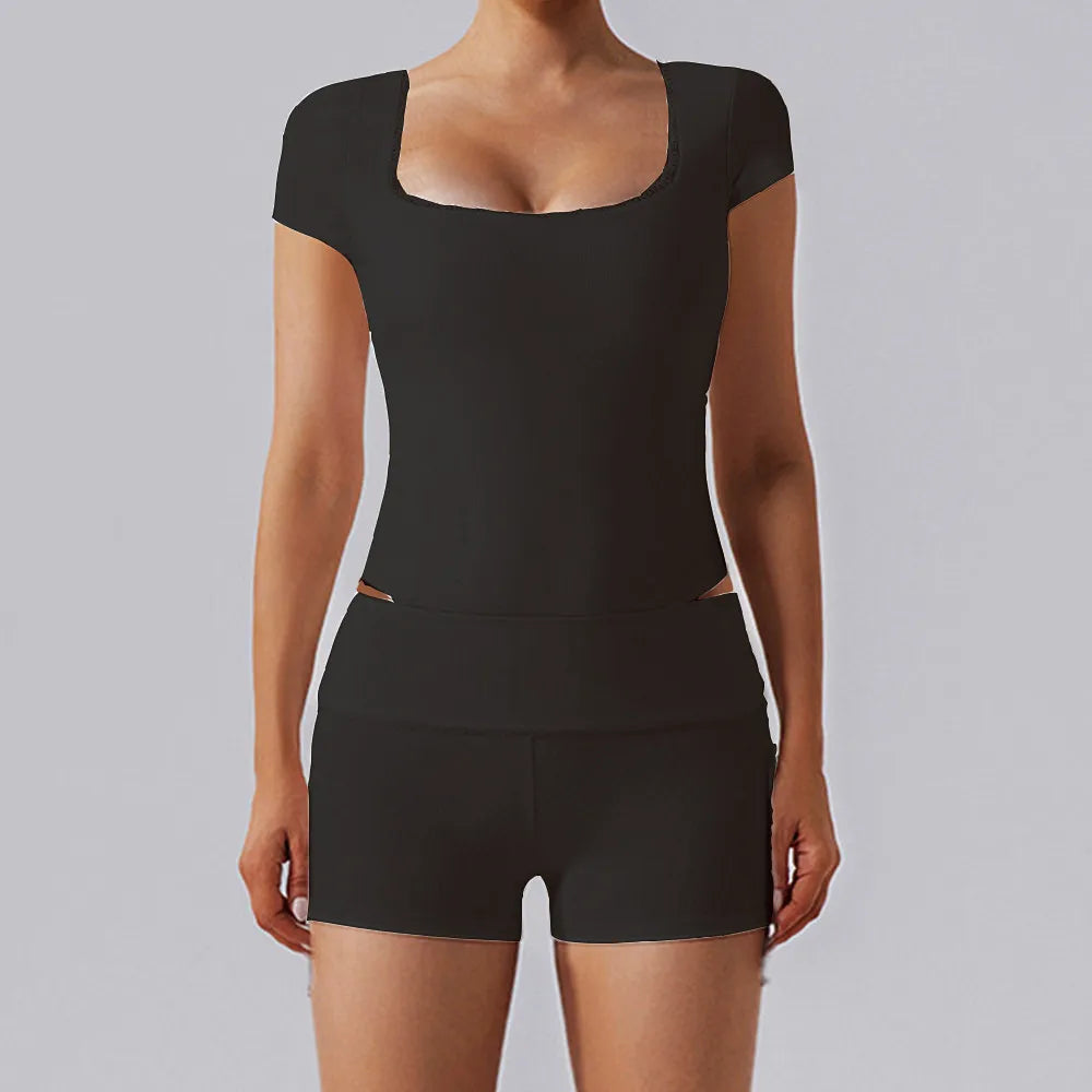 Heart And Home Shop Women Lace Yoga Set High Waist Leggings