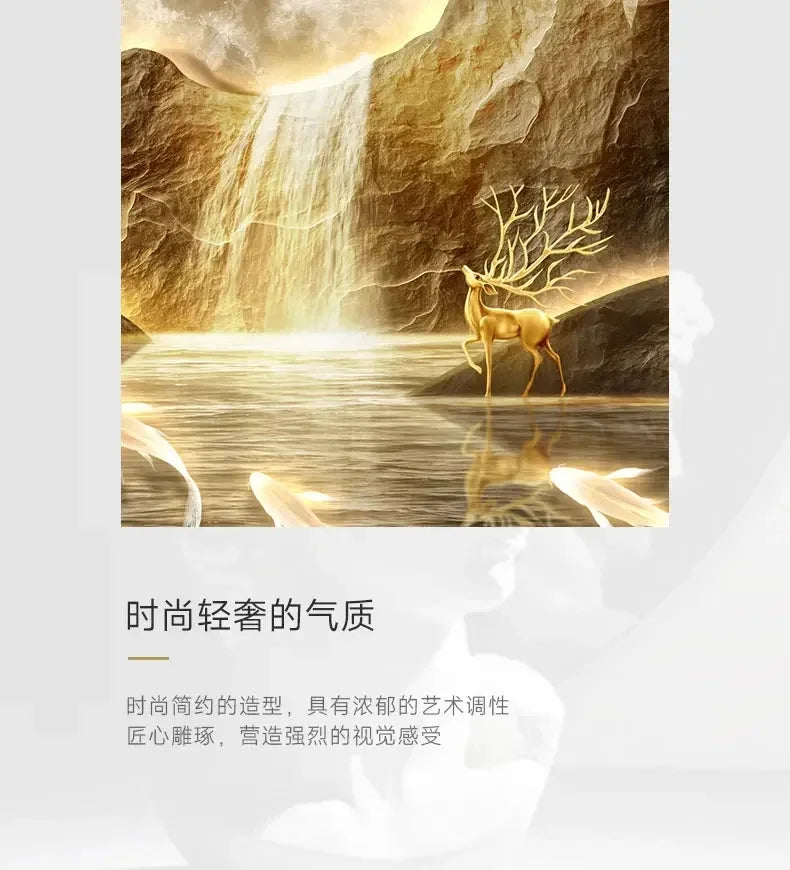 Luxury Minimalist Wall Clock with LED Aesthetic for Living Room Silent Nordic Home Decoration