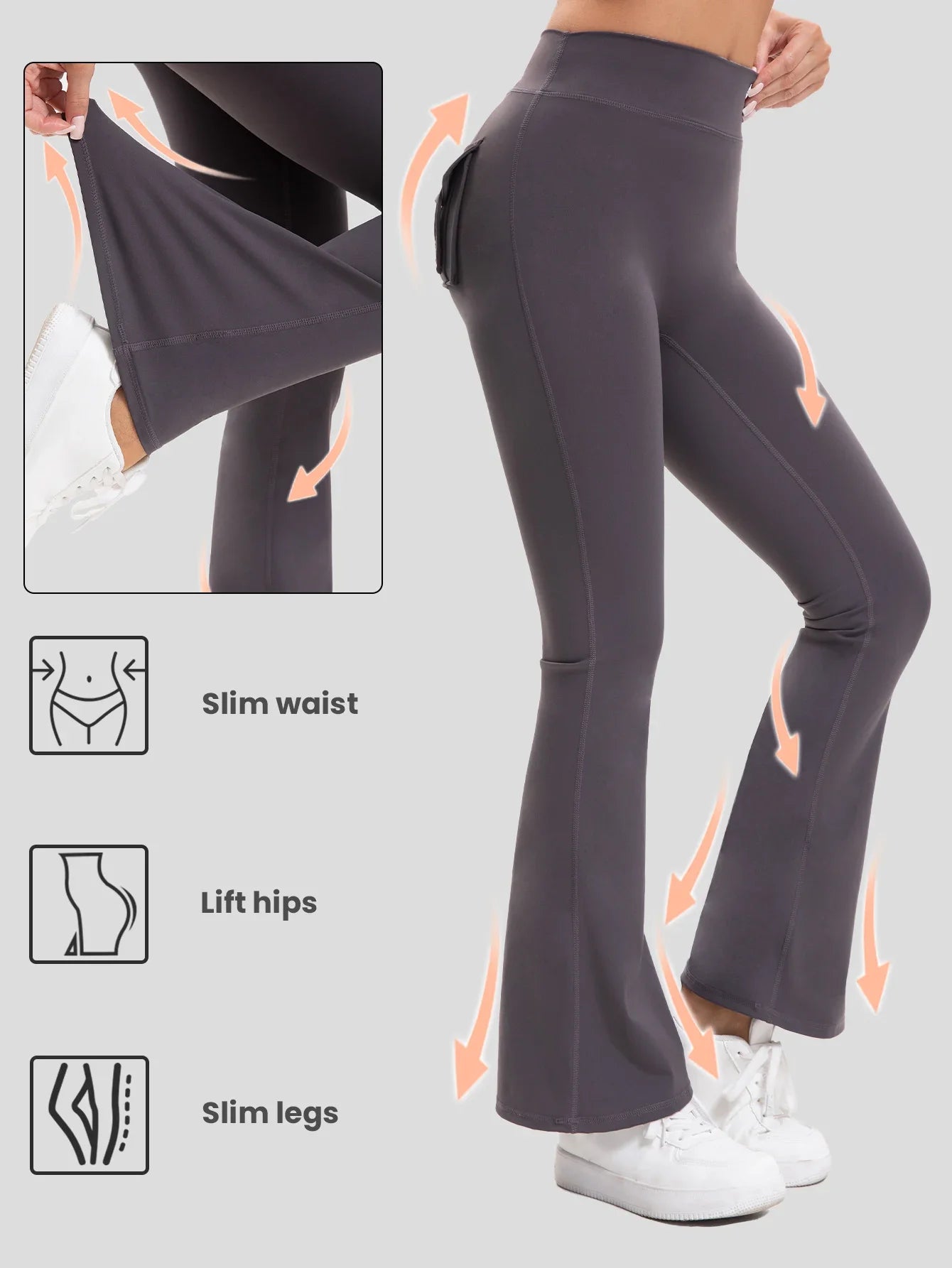 Heart And Home Shop Curve Yoga Pants Flared Bootcut