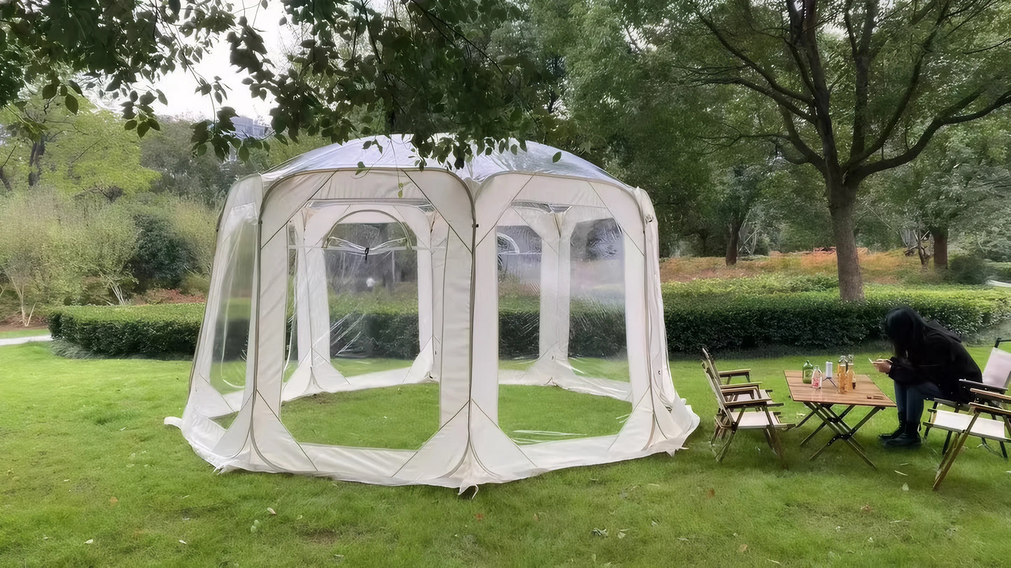 Portable Folding Transparent Tent Starry Sky Bubble House for Camping Waterproof Outdoor Shade Shelter for 5 to 8 People