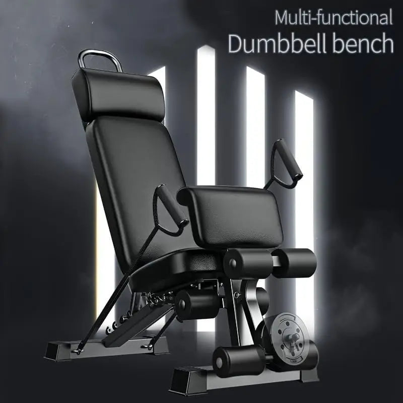 Adjustable 17 in 1 Multifunctional Dumbbell Stool Sit Up Bench with Foldable Backrest 500kg Capacity Home Gym Equipment